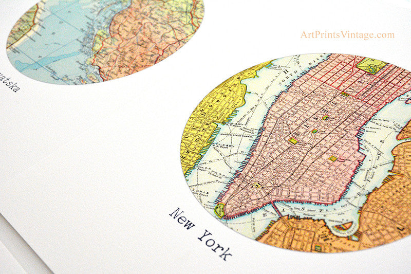Our customized map prints - smiles shipped to your loved ones