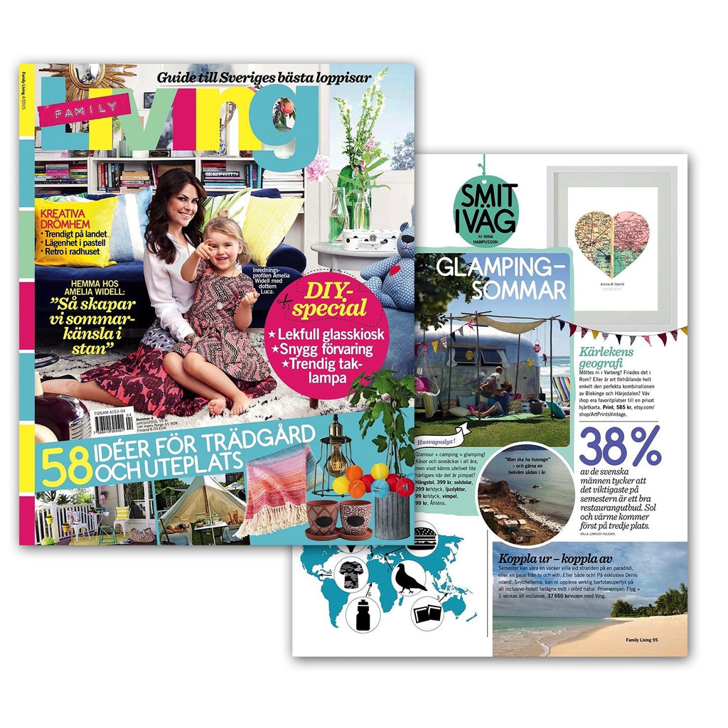 Featured in Family Living Magazine from Sweden