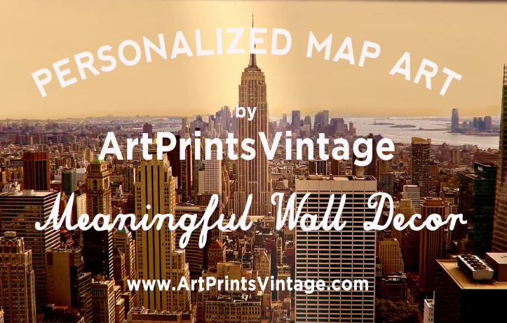 Custom map art makes the perfect personalized gift