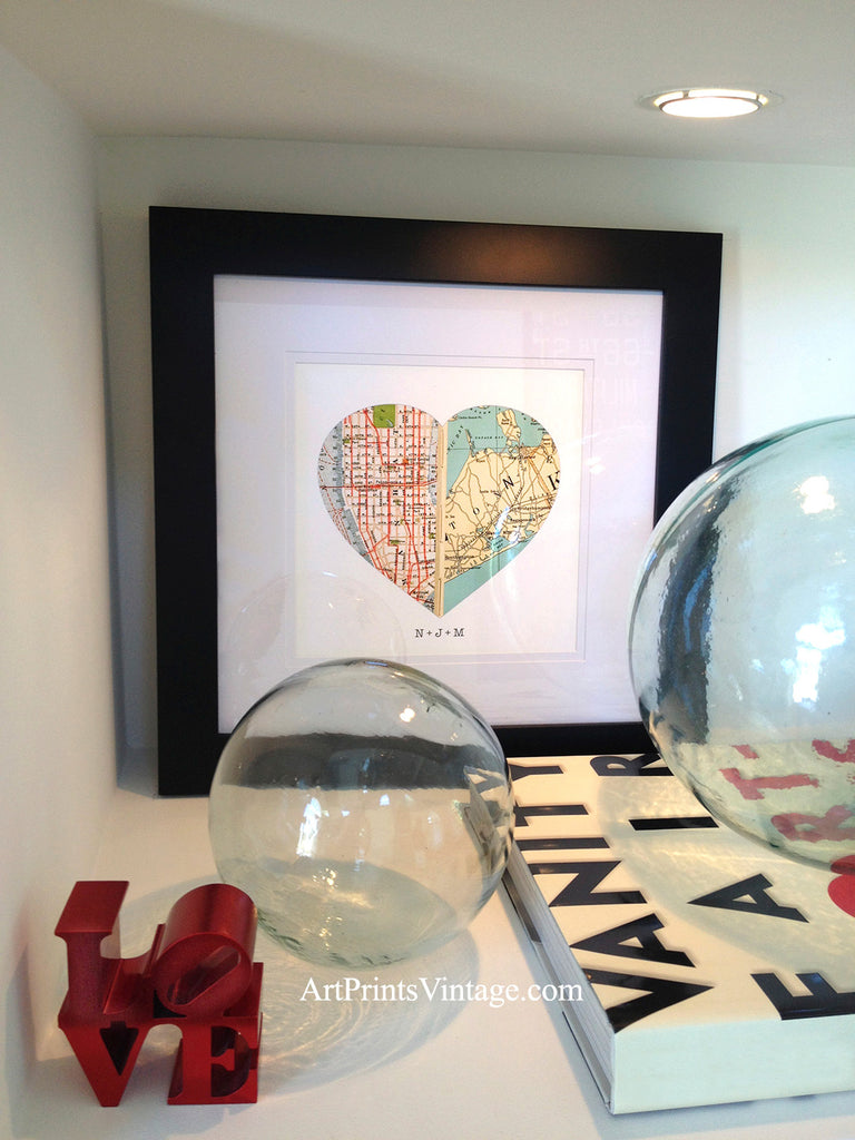 Unique and Memorable Gifts with Personalized Map Art